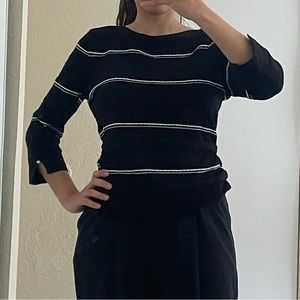 Liz Claiborne striped sweater (size S )